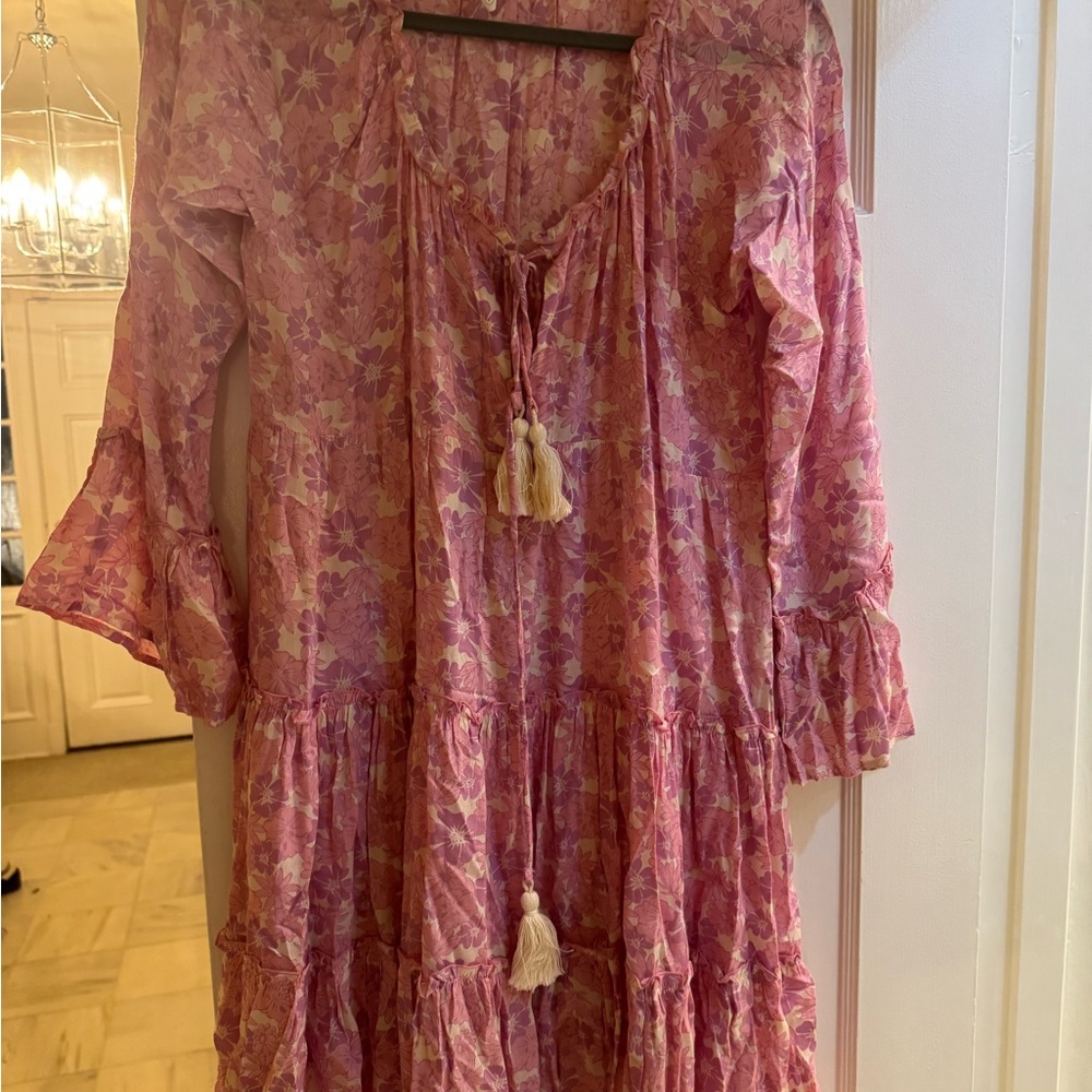 Floral Pink Swim Coverup
